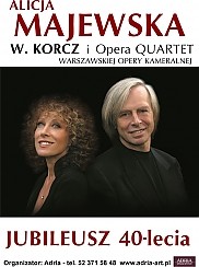 Bilety na koncert Alicja Majewska, Włodzimierz Korcz i Opera QUARTET w Szczecinie - 29-03-2016