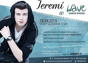 Bilety na koncert Jeremi w WAVE Dance Studio w Warszawie - 18-12-2015