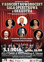 Bilety na koncert NOWOROCZNA GALA OPERETKOWA w Gnieźnie - 03-01-2016