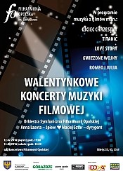 Bilety na koncert Walentynkowy Koncert Muzyki Filmowej w Opolu - 12-02-2016