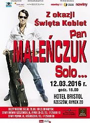 Bilety na koncert Maciej Maleńczuk - Pan Maleńczuk Solo z okazji Dnia Kobiet w Rzeszowie - 12-03-2016