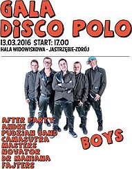 Bilety na koncert Gala Disco Polo: Boys, After Party, Pudzian Band i inni w Jastrzębiu-Zdroju - 13-03-2016