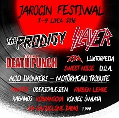 Bilety na Jarocin Festiwal 2016 - Five Finger Death Punch, TSA, Oberschlesien, Luxtorpeda, Kabanos
