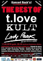 Bilety na koncert THE BEST OF T.LOVE, KULT, LADY PANK - Koncert Rock'u THE BEST OF!  w Kielcach - 17-06-2016