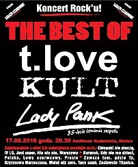 Bilety na kabaret The Best Of: T. LOVE, KULT, LADY PANK w Kielcach - 17-06-2016