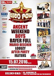 Bilety na koncert Podbeskidzka Gala Disco Polo - Zenon Martyniuk Akcent, Boys, Bayer Full, After Party , Weekend, Mario Bishin i inni w Bielsku-Białej - 15-07-2016