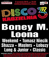 Bilety na koncert Disco Kadzielnia 3 - Bilety VIP - miejsca numerowane w Kielcach - 02-09-2016