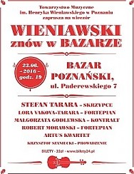 Bilety na koncert Wieniawski znów w Bazarze w Poznaniu - 23-06-2016