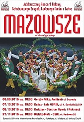 Bilety na koncert 65 lat MAZOWSZE - Jubileuszowy Koncert Galowy - 65 lat zespołu MAZOWSZE w Bielsku-Białej - 27-11-2016