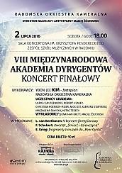 Bilety na koncert VIII Międzynarodowa Akademia Dyrygentów - Koncert Finałowy w Radomiu - 02-07-2016