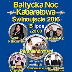 Bilety na kabaret Bałtycka Noc Kabaretowa 2016 w Świnoujściu - 15-07-2016