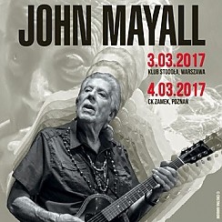 Bilety na koncert John Mayall - Stojące w Poznaniu - 04-03-2017