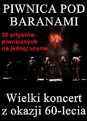 Bilety na koncert Piwnica pod Baranami: Wielki koncert z okazji 60-lecia w Kielcach - 20-01-2017