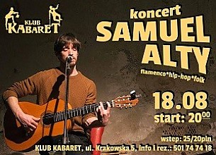 Bilety na koncert Samuel Alty flamenco/hip-hop/folk w Krakowie - 18-08-2016