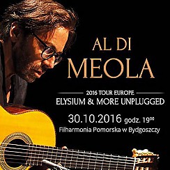 Bilety na koncert Al Di Meola - 2016 Tour Europe "Elysium & More Unplugged" w Bydgoszczy - 30-10-2016
