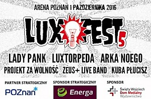 Bilety na koncert LuxFest 2016 w Poznaniu - 01-10-2016