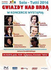 Bilety na Gwiazdy nad Brdą - Koncert organizowany w ramach Ogólnopolskiego Festiwalu Piosenki &quot;Solo - Tutti 2016&quot;