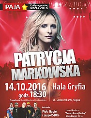 Bilety na koncert Patrycja Markowska, koncert w ramach cyklu imprez &quot;NIEĆPA&quot; w Słupsku - 14-10-2016