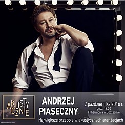 Bilety na koncert Andrzej Piaseczny akustycznie w Szczecinie - 02-10-2016