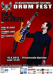 Bilety na PAUL GILBERT w ramach XXV Międzynarodowego Festiwalu DRUM FEST