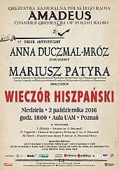 Bilety na koncert Wieczór hiszpański 02.10.16 w Poznaniu - 02-10-2016