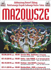 Bilety na koncert Jubileuszowy Koncert Galowy - 65 lat zespołu Mazowsze w Gorzowie Wielkopolskim - 30-09-2016