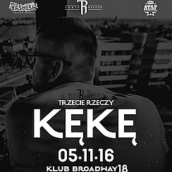 Bilety na koncert KęKę - Łódź, Klub Broadway - 05-11-2016