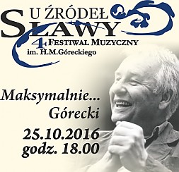 Bilety na koncert Maksymalnie..... Górecki. w Rybniku - 25-10-2016