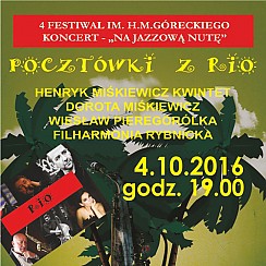 Bilety na koncert „Na jazzową nutę” w Rybniku - 04-10-2016