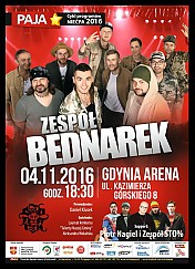 Bilety na koncert Niećpa 2016 - Zespół Bednarek - support: zespół STO%  w Gdyni - 04-11-2016
