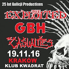 Bilety na koncert The Exploited, GBH, The Casualties w Krakowie - 19-11-2016