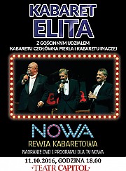 Bilety na kabaret Nowa Rewia Kabaretowa - Rewia Kabaretowa - Kabaret Elita, z gościnnym udziałem Czołówka Piekła i Kabaret Inaczej w Warszawie - 11-10-2016