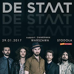 Bilety na koncert De Staat, support: Zimmerman w Warszawie - 29-01-2017