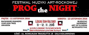 Bilety na koncert PROG THE NIGHT II edycja w Łodzi - 11-11-2016