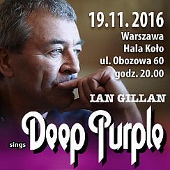 Bilety na koncert Ian Gillan sings Deep Purple - Kody rabatowe Gazeta Wyborcza w Warszawie - 19-11-2016