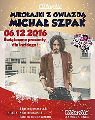 Bilety na koncert Michał Szpak  - Mikołajki z Gwiazdą MICHAŁ SZPAK w Gdyni - 06-12-2016