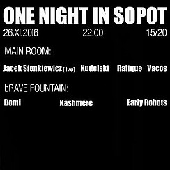 Bilety na koncert One Night In Sopot ╳ Jacek Sienkiewicz - 26-11-2016