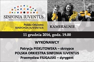Bilety na koncert SINFONIA IUVENTUS KAMERALNIE w Warszawie - 11-12-2016