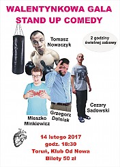 Bilety na kabaret Walentynkowa Gala Stand Up Comedy w Toruniu - 14-02-2017