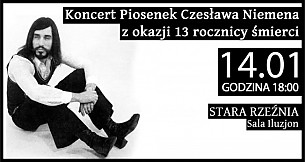 Bilety na koncert piosenek Czesława Niemena poświęcony 13 rocznicy śmierci w Szczecinie - 14-01-2017