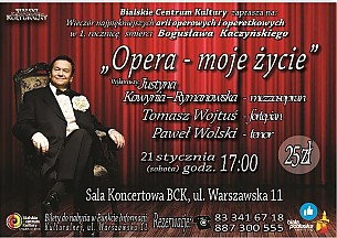 Bilety na koncert Opera - moje życie w Białej  Podlaskiej - 21-01-2017