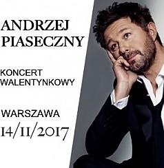 Bilety na koncert Andrzej Piaseczny - koncert walentynkowy w Warszawie - 14-02-2017