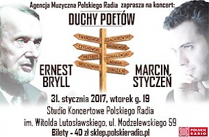 Bilety na koncert "Duchy poetów". Ernest Bryll i Marcin Styczeń z zespołem w Warszawie - 31-01-2017