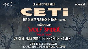 Bilety na koncert CETI  "Snakes of Eden" + gość specjalny: Wolf Spider w Poznaniu - 27-01-2017