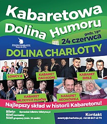 Bilety na kabaret wa Dolina Humoru 2017 - Wystąpią: Kabaret Neo-Nówka, Kabaret Smile, Kabaret Młodych Panów, Kabaret Zachodni, Łowcy.B w Strzelinku - 24-06-2017