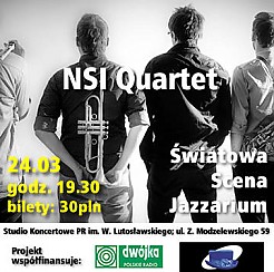 Bilety na koncert Jazzarium: NSI Quartet w Warszawie - 24-03-2017