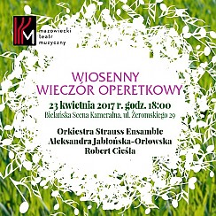 Bilety na koncert Wiosenny Wieczór Operetkowy w Warszawie - 23-04-2017