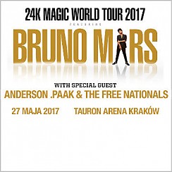 Bilety na koncert Bruno Mars w Krakowie - 27-05-2017