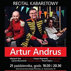 Bilety na koncert Artur Andrus - recital kabaretowy we Wrocławiu - 21-10-2017