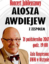 Bilety na koncert Alosza Awdiejew z Zespołem - Koncert Jubileuszowy w Olsztynie - 21-10-2017